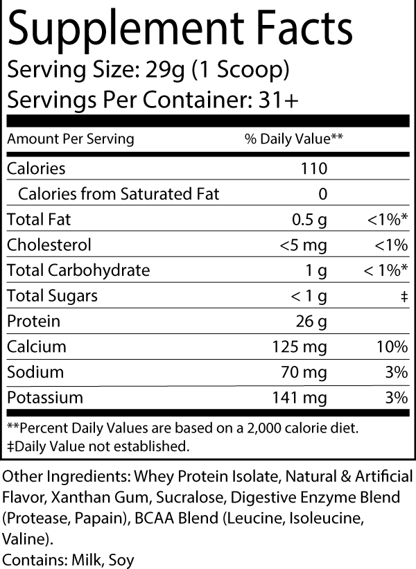 WHEY ISOLATE PROTEIN